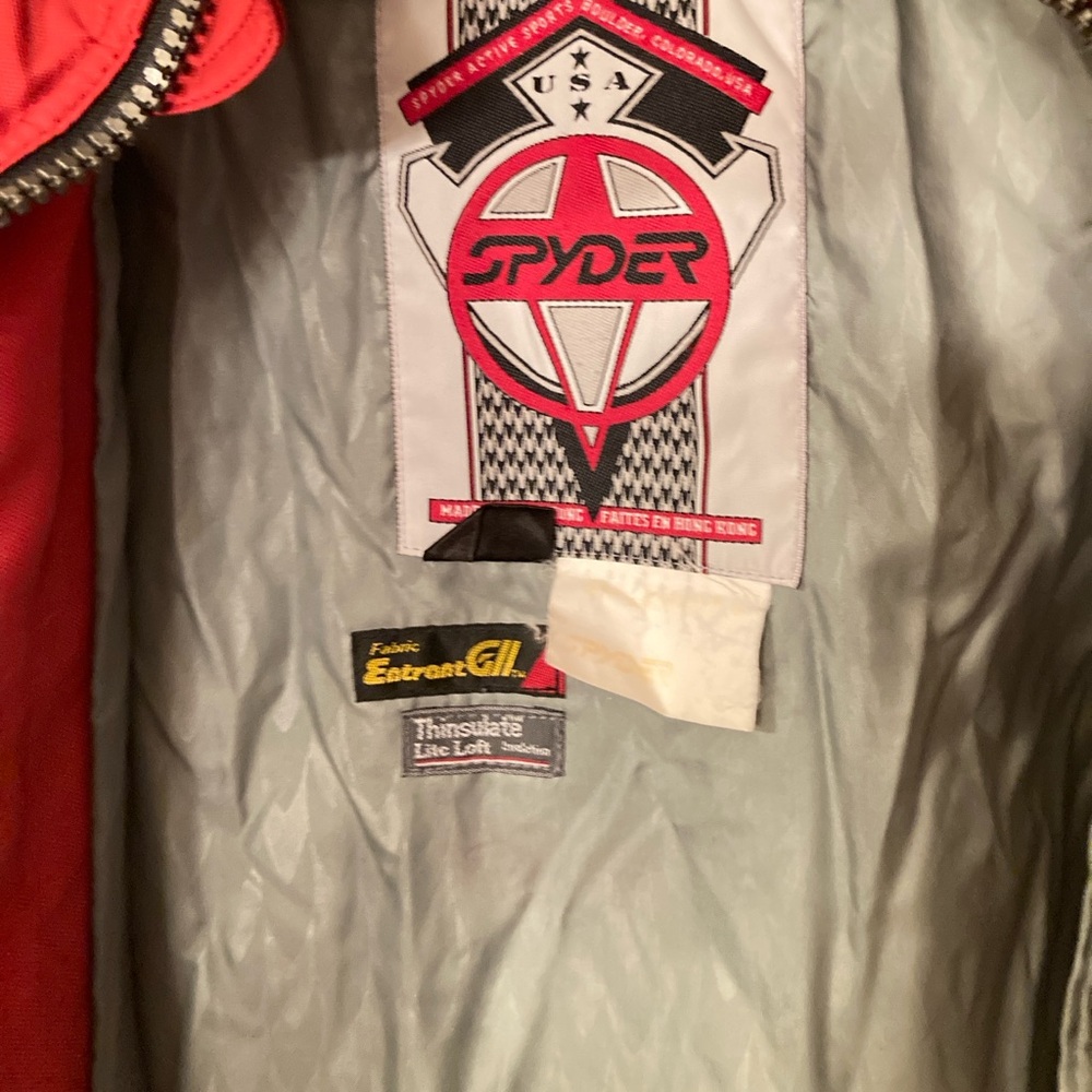 Spyder Vintage Men's Vibrant Red Ski Jacket - Picture 10 of 11